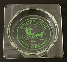 rare COLONY CLUB Fine Foods & Liquors Omaha-glass ashtray 1935-1963 picture