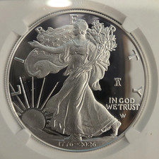 🔔 1776 - 2026 W SiIver Eagle Proof $1 250th Liberty Bell Privy First Strike picture