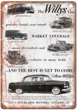 Vintage Auto Ad 1929 Willys-Knight Great Six Sedan Reproduction Metal Sign A1641 picture