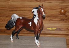 OOAK Breyer Trad Size #571 Standing Saddlebred Stallion Custom Bay Tobiano Horse picture