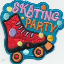 Girl Boy Cub SKATING PARTY Roller skates Fun Patches Crests Badges SCOUT GUIDE picture