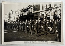 Vintage 1947 Sacramento High School ROTC Parade Photo California Street Scene picture