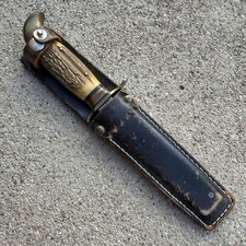 Vintage J.A. Hellberg Eskilstuna Hunting Knife made in Sweden early 1900s. RARE picture