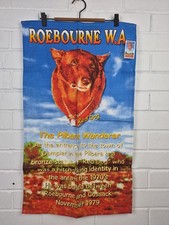 Roebourne WA Red Dog The Pilbara Wanderer Vintage Souvenir Tea Towel Australia picture