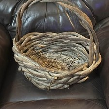 Rustic Hand-Woven Grapevine Basket picture