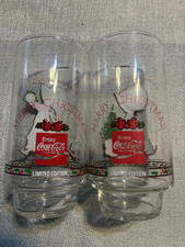 Holly Hobbie VTG 1970s Set of 2 American Greetings/Coca-Cola LTD Christmas Glass picture