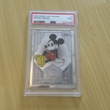 Mickey Mouse 2023 Topps Chrome Disney 100 #1 PSA 9 picture