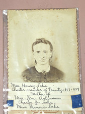 Very Old Photo of Lady Dated 1867-1888 Very Good Condition picture