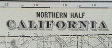 Vintage 1902 NORTHERN CALIFORNIA Map 22