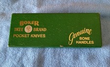 Early BOKER TREE BRAND M#240B LTD. ED. Brown Jig Bone Half Whittler #1630 MIOB picture