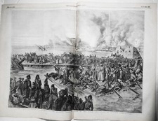 The Siege of Sebastopol - Retreat of the Russians, by Gustave Dore, 1855 picture