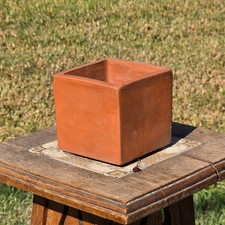 MCM Vintage Bennington Potters 1844 Terracotta Square Planter Cachepot David Gil picture