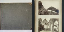 1800s antique EUROPE travel PHOTOGRAPH ALBUM albumen 77 photos picture