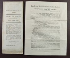 1897 Manchester Sheffield & Lincolnshire Railway Accounts & Parliamentary Notice picture