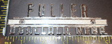 Vintage Fuller Ogallala Nebr. Chrome Car Dealership Emblem Badge Script OEM Nebr picture