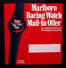 Vintage 1991 Marlboro Racing Watch Advertising Counter Display Sign New picture
