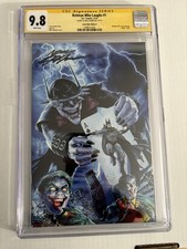 Batman Who laughs #1 Mike Mayhew Virgin Variant CGC 9.8 SS Neal Adams picture