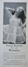 1957 Wundies Young Beauties little girl slip Vintage Fashion ad picture