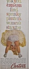 1962 Girl's Carter's Spanky Pants Gay Prints Underwear Slip vintage fashion Ad  picture