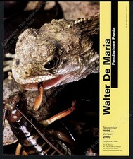 1999 Walter De Maria lizard bug photo Milan gallery show vintage print ad picture