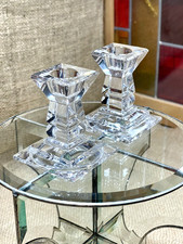 Pair of Fifth Avenue - 24% Lead Crystal Candlestick Holders/ AUSTRIA picture