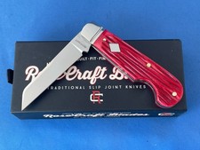 Rosecraft Blades RCT027-RJB Elk River Easy Open Jack Knife Red Jigged Bone SS picture