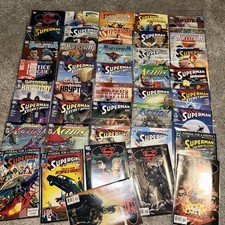 SUPERMAN LOT#41book DC comic,soft covers, BATMAN, Supergirl,secret origin,legion picture