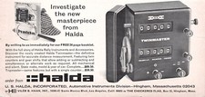 Halda Inc Hingham Twinmaster Silent Distance Measurement MA Vtg Mag Print Ad picture