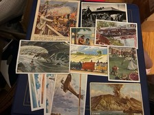 Oddball Vintage European Trading Card Lot Mostly 1930s-50s (14 Cards) picture