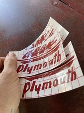 Vintage Repro Plymouth 1946 1947 1948 Hubcap Decal Sticker picture