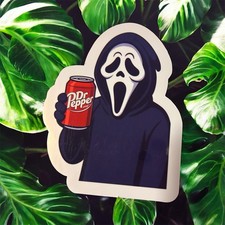 Ghostface Dr Pepper Handmade Sticker  picture
