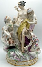 Louis Simon Boizot Porcelain Figural Group Bathing Diana by Edme Samson Paris picture