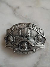 Vintage Siskiyou Butte Montana The Copper Kings 1986 Limited Edition Belt Buckle picture