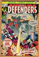 DEFENDERS  # 8   8.5   VERY FINE+    HULK, DR. STRANGE, HAWKEYE, VALKYRIE picture