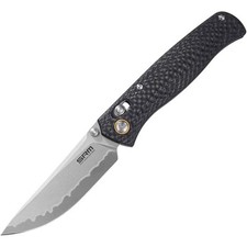 SRM Knives 255L-CB2 Ambi Lock Carbon Fiber Folding 140Cr Pocket Knife 255LCB2 picture