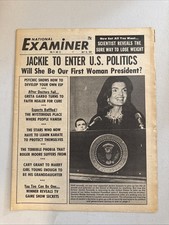 1974 July 15 National Examiner Newspaper, Jackie Kennedy, Sophia Loren (VRN10B picture