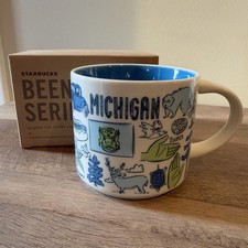 Starbucks Michigan 2022 Been There Series 14oz Coffee Mug * NEW in BOX picture