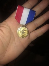 NRA National Patriot's Medal with ribbon, gold red white blue NRA MEDAL picture