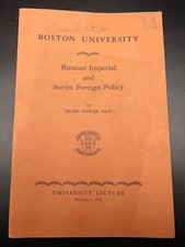 Vtg 1955 Boston University Soviet Russian Foreign Policy Lecture Pamphlet Nowak picture