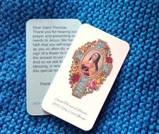 St Therese 1896 Holy Card Image, New 2025 Holy Card, Prayer, Lovely picture