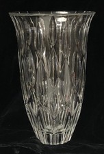 WATERFORD MARQUIS VNTG RAINFALL CLASSIC LARGE HEAVY CRYSTAL VASE CLEAR GLASS 9