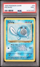 PSA 9 MINT 1999 POKEMON GAME #59 POLIWAG UNLIMITED ENGLISH picture
