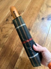 Barbour Plaid Folding Umbrella Rare Outdoor Model Limited Edition VHTF Pre-owned picture