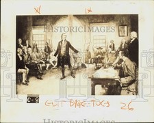 1935 Press Photo Painting Depicts Patrick Henry Making 