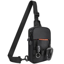 Mens Sling Bag, YKK Zippers Small Crossbody Bag for Hiking Travel Work, Water... picture