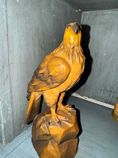 ANRI Eagle Woodcarved Figurine  7.5 inches tall picture