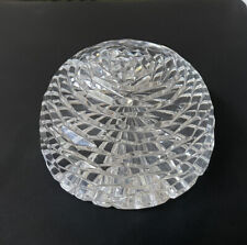 Vintage Cut Crystal Beehive Dome Paperweight Prism Faceted Clear picture
