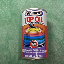 VINTAGE - WYNN’S TOP OIL 6 fl.oz Can - 1970’s - UNOPENED - Near Mint Condition  picture