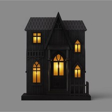 Small Wooden Halloween Haunted House  picture