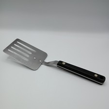 Vintage Flint Arrowhead Vanadium SHORT Slotted Spatula 10